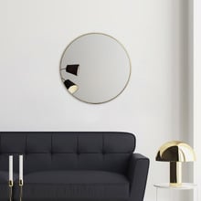Linda Round Stainless Steel Wall Mirror